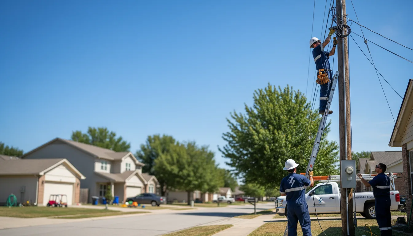 Residential electrician providing installation services in Gladstone, NM
